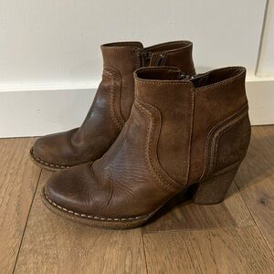 Clark’s brown leather boots